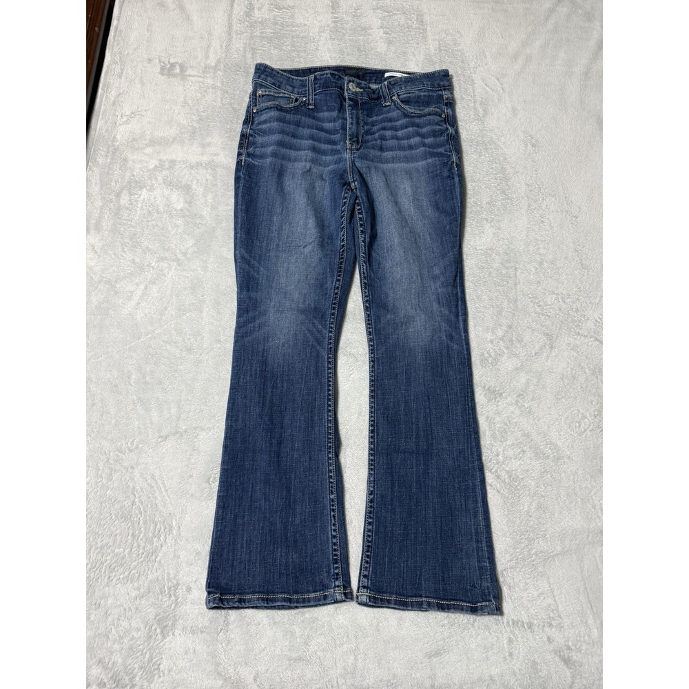 Daytrip Womens 32 Virgo Bootcut Jeans Blue Stitch‎ Medium Wash Denim 32x29